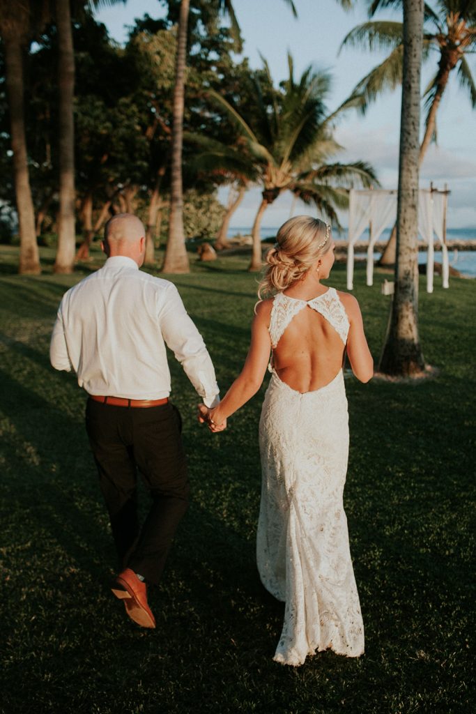 sunset wedding photo session in Olowalu, Maui